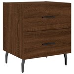 vidaXL Tables de chevet 2 Pièces chêne marron 40x35x47 5 cm