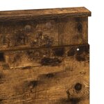 vidaXL Tête de lit Chêne fumé 120 cm Bois d'ingénierie