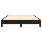 vidaXL Cadre de lit sans matelas noir 140x200 cm tissu