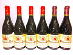 Assortiment de 6 bouteilles de châteauneuf-du-pape  livré à domicile - smartbox - coffret cadeau gastronomie