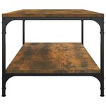 vidaXL Table basse Chêne fumé 100x50x40 cm Bois d'ingénierie
