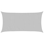 vidaXL Voile d'ombrage gris clair 4x2 m 100  polyester oxford