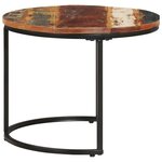 vidaXL Tables gigognes 2 Pièces Bois de récupération massif