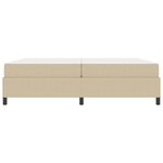 vidaXL Cadre de lit avec matelas Gris Vert Clair 200 x 200 cm tissu