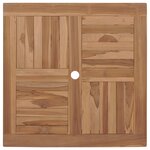 vidaXL Ensemble de salle à manger pour jardin 3 Pièces Marron