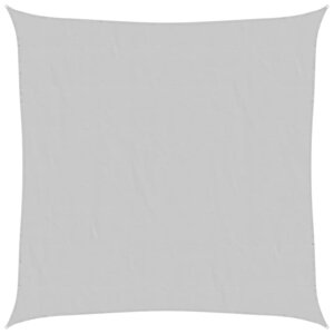 vidaXL Voile d'ombrage gris clair 5x5 m 100  polyester oxford