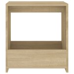 vidaXL Table d'appoint chêne sonoma 50x26x50 cm bois d'ingénierie