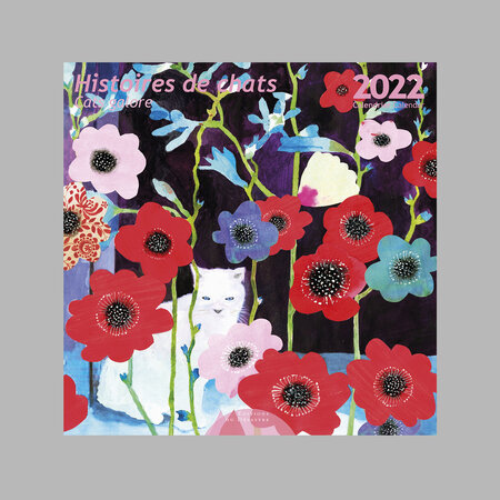 Calendrier 2022 mural 30x30 cm Histoires de chats