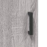 vidaXL Buffet haut Sonoma gris 34 5x34x180 cm Bois d'ingénierie