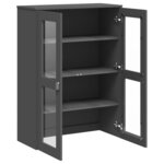 vidaXL Dessus pour buffet VIKEN gris anthracite bois d'ingénierie