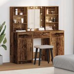 vidaXL Ensemble de Coiffeuse 3 Pièces Bois ancien 50 x 41 x 135 cm