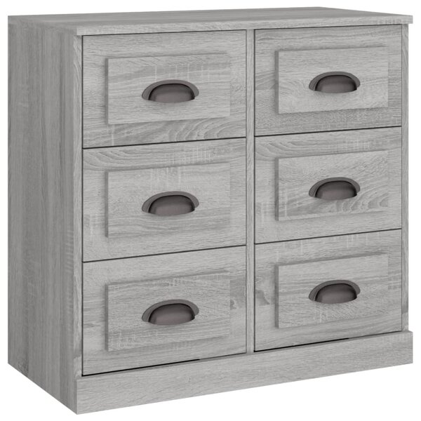 vidaXL Buffet sonoma gris 70x35 5x67 5 cm bois d'ingénierie