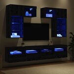 vidaXL Meubles TV muraux 6 Pièces Chêne artisanal 100 x 30 x 40 cm