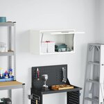 vidaXL Armoire murale pour garage Blanc 60 x 33 x 35 cm