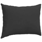 vidaXL Coussins de canapé 2 Pièces Noir 70 x 50 cm tissu