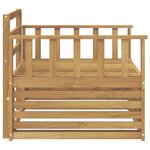 vidaXL Canapé d’extérieur Bois d'Acacia Massif Blanc