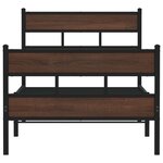 vidaXL Cadre de lit sans matelas avec tête de lit pied de lit 80x200cm