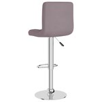 vidaXL Tabourets de bar lot de 2 taupe tissu