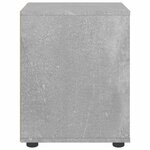 vidaXL Table de chevet VISNES gris béton 45x40x50 cm bois d'ingénierie