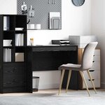 vidaXL Bureau Chêne noir 90 x 50 x 76 cm Bois d'ingénierie