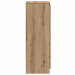 vidaXL Commode chêne artisanal 60x36x103 cm bois d'ingénierie