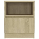 vidaXL Table de chevet chêne sonoma 40x40x50 cm bois d'ingénierie