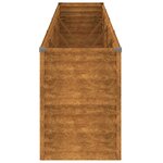 vidaXL Jardinière surélevée 385 x 50 x 69 cm Acier Corten