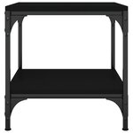 vidaXL Table d'appoint Noir 40x40x40 cm Bois d'ingénierie