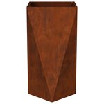 vidaXL Jardinière Rouillé 40 x 40 x 75 cm