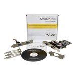 Startech.com carte pci express avec 4 ports db-9 rs232 - adaptateur pcie série - uart 16550