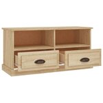 vidaXL Meuble TV chêne sonoma 93x35 5x45 cm bois d'ingénierie