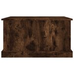 vidaXL Boîte de rangement chêne fumé 70x40x38 cm bois d'ingénierie
