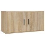 vidaXL Ensemble de meubles TV 4 Pièces Chêne sonoma Bois d'ingénierie