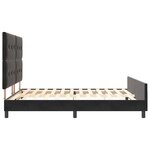 vidaXL Lit à ressorts avec tête de lit Noir 180 x 200 cm Velours