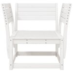 vidaXL Chaise de jardin blanc bois massif de pin