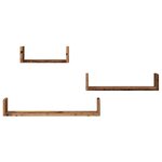 vidaXL Étagères murales 3 Pièces vieux bois bois d'ingénierie