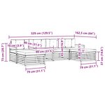 vidaXL Ensembles de canapés avec coussin 6 Pièces Blanc et anthracite
