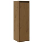 vidaXL Armoires murales 2 Pièces Marron miel 30x30x100 cm Pin massif