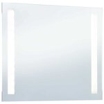 vidaXL Miroir mural à LED pour salle de bains 60x50 cm