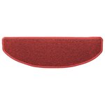 vidaXL Tapis d'escalier auto-adhésifs 15 Pièces Rouge 80 x 24 5 x 3 5 cm