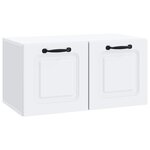 vidaXL Meuble TV mural Blanc 59 5 x 31 x 30 cm Bois d'ingénierie