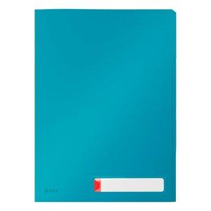 Chemise de présentation 3 rabats leitz cosy a4 polypropylène bleu - sachet de 3 - esselte