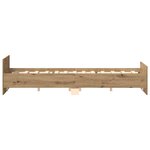 vidaXL Cadre de lit sans matelas chêne artisanal 160x200 cm