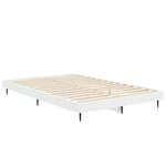 vidaXL Cadre de lit sans matelas blanc 120x190 cm bois d'ingénierie