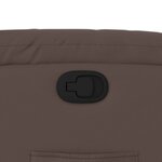 vidaXL Fauteuil inclinable Marron Similicuir