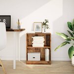 vidaXL Bibliothèque vieux bois 60x24x76 cm bois d'ingénierie