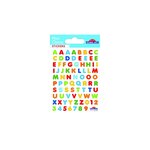 80 Stickers Alphabet - Multicolore - 0 7 cm