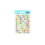 80 stickers alphabet - multicolore - 0 7 cm