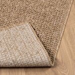 vidaXL Tapis de surface HUARTE Naturel 150 x 80 cm Polyester
