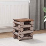 vidaXL Tabouret Naturel 30 x 30 x 38 cm Bois de teck massif